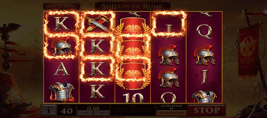 superslot Shields of Rome