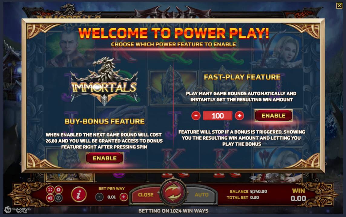 ฟีเจอร์พิเศษในเกม Superslot Immortals น่าตื่นเต้นที่สุด