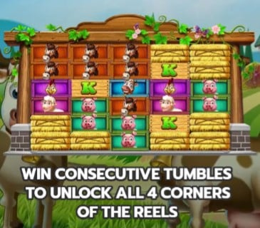สัญลักษณ์และการให้โบนัสของเกมส์ Superslot Rancher's Wealth