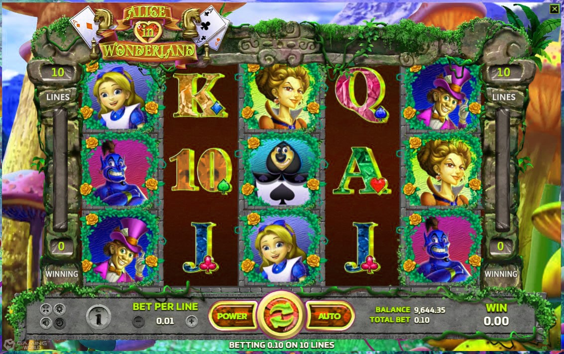 สัญลักษณ์และการให้โบนัสของเกมส์ค่ายเรา Superslot Alice In Wonderland