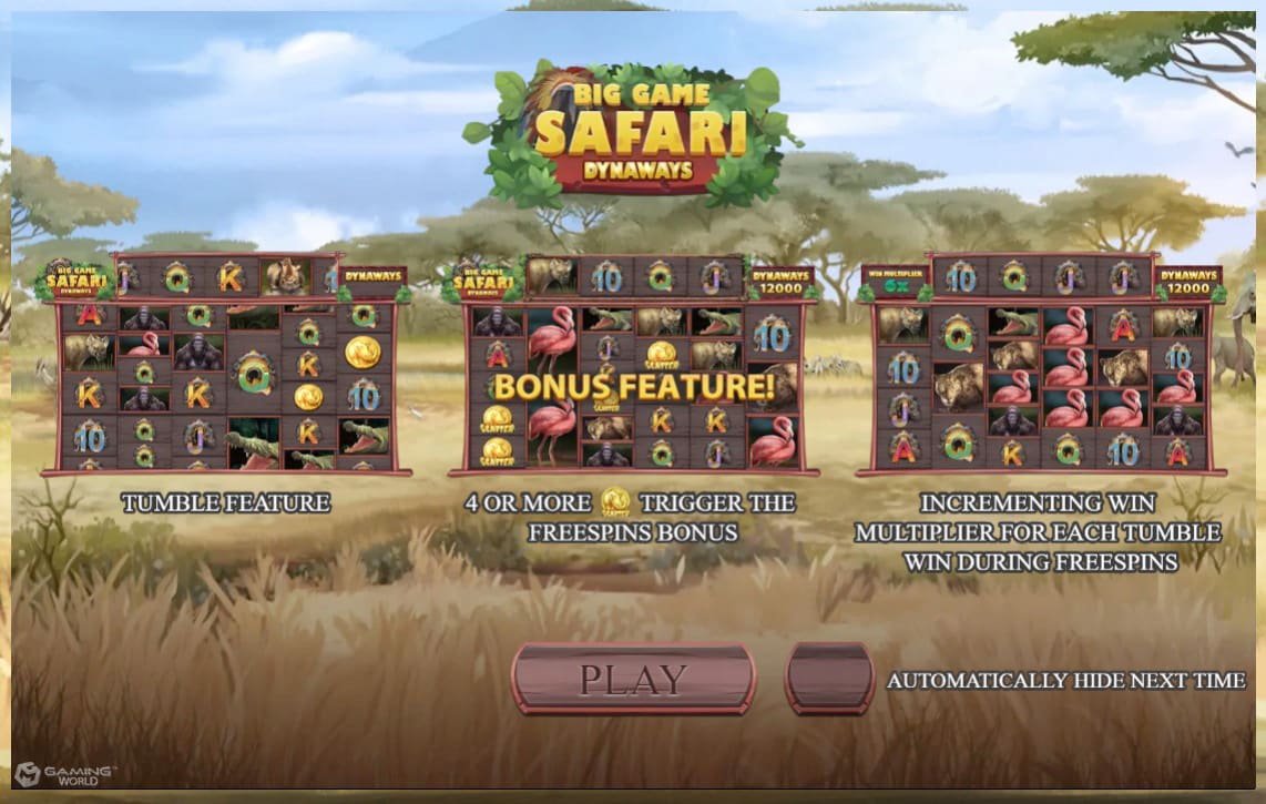 อัตราการจ่ายเงินในเกม Superslot Big Game Safari เป็นอย่างไร