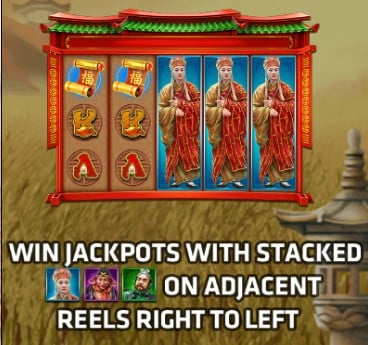 สัญลักษณ์และอัตราการจ่ายเงินในเกม Superslot Journey To The West